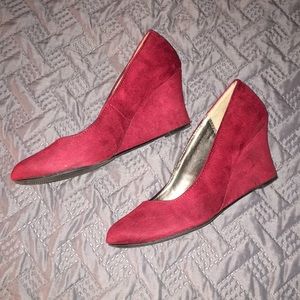 Suede Wedge Heels